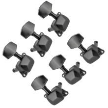 6 PCS Classical Guitar Tuning Pegs 3L3R 1:15 Gear Ratio Vintage Chrome SemiClosed Tuners for Replacement