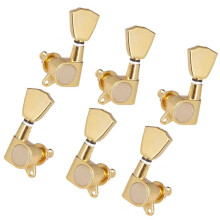 3L3R Locking Guitar Tuners Vintage Acoustic and Classical Pegs Gold Finish Stable Tuning Set