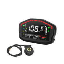 Motorcycle Digital Tachometer with Speed Gauge, Water Temp Display for 2 and 4 Cylinders