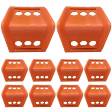 10Pcs 4 Inch Corner Protectors, Heavy Duty Plastic Edge Guards for Flatbed Cargo Loads