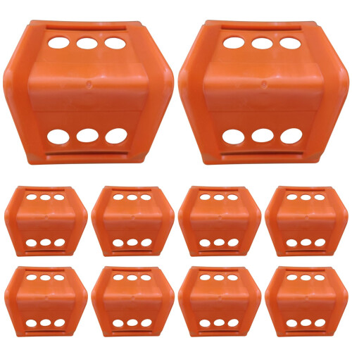 10Pcs 4 Inch Corner Protectors, Heavy Duty Plastic Edge Guards for Flatbed Cargo Loads