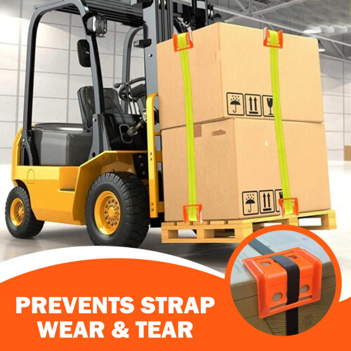 10Pcs 4 Inch Corner Protectors, Heavy Duty Plastic Edge Guards for Flatbed Cargo Loads 1