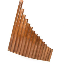 Pan Flute for Beginners 15Pipe G Key Panpipe with Bag, Warm Clear Tone, Easy Learning Starter Kit