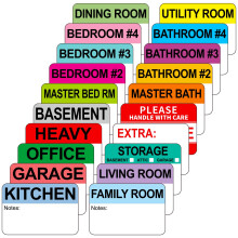 600 Color Coded Moving Box Labels  Writable Adhesive Packing Stickers for Home Room Sorting