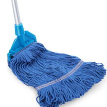 Commercial Mop Bucket with Wringer, 35Qt HeavyDuty Floor Cleaning Set with Wheels Yellow