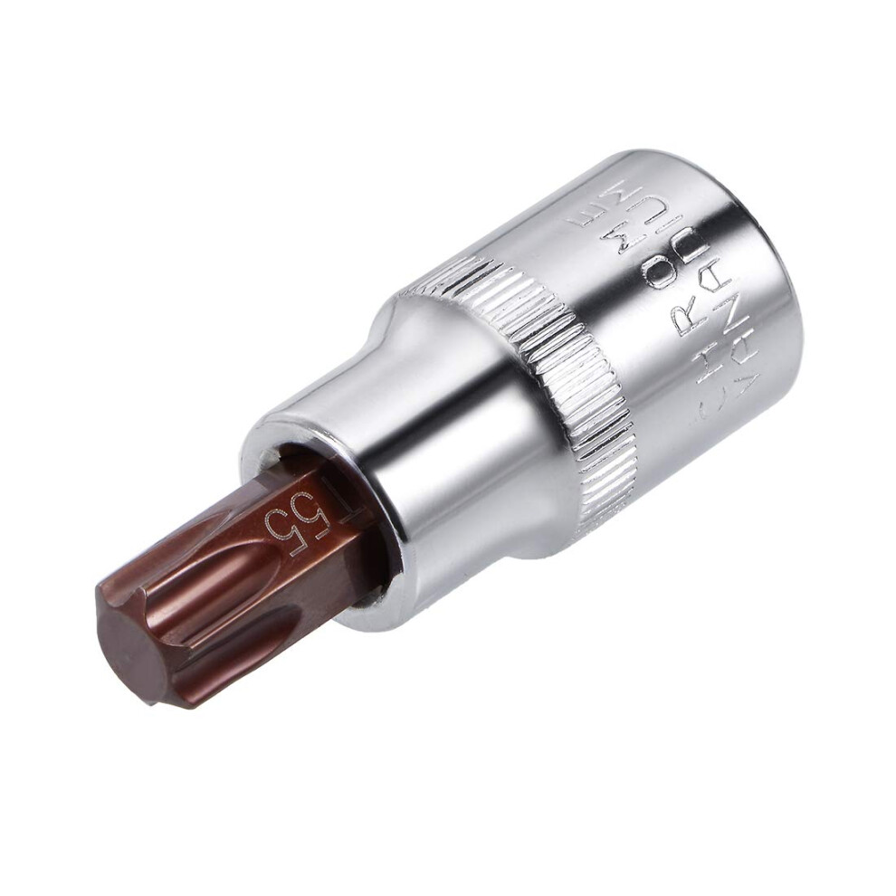 1/2Inch Drive T55 Torx Bit Socket S2 Steel 55Mm Torque Precision Tip 9070919865459
