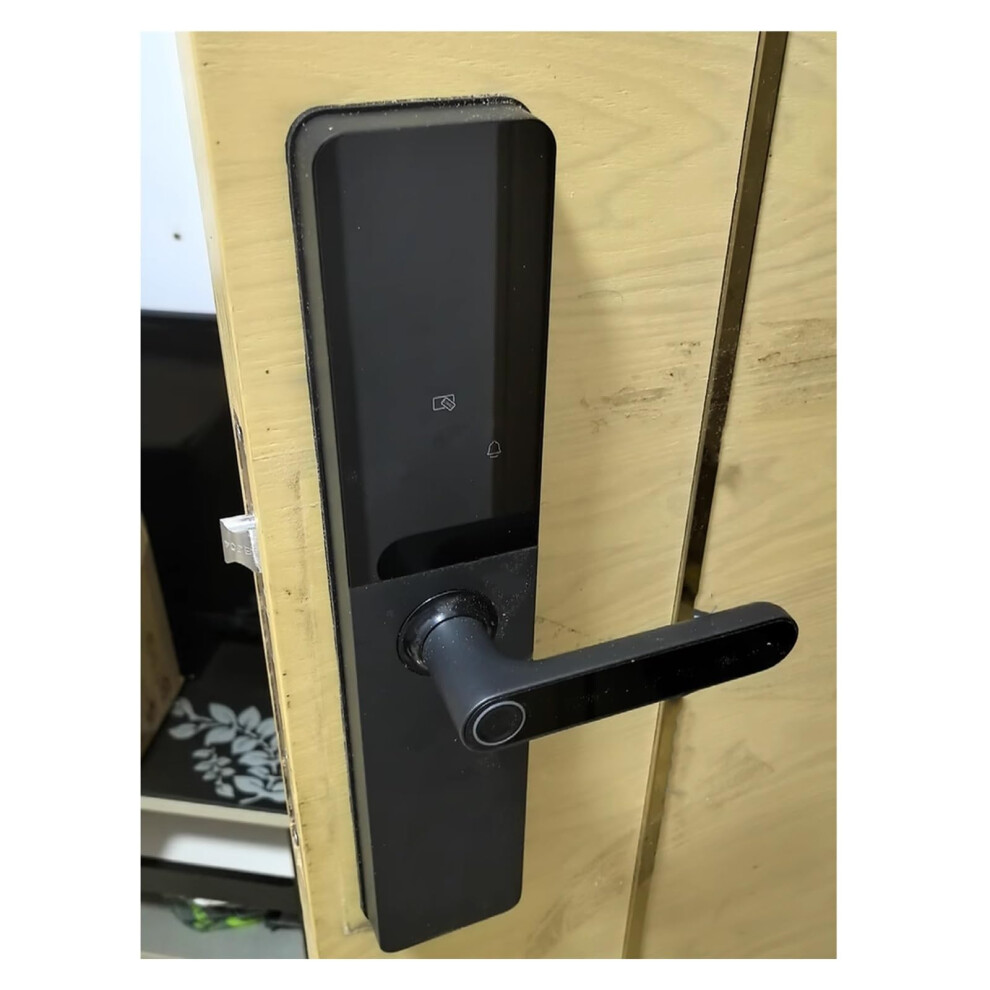 Smart Fingerprint Door Lock With Keypad, Six Unlocking Methods, Black Keyless Entry For Home And Office 9044945315585