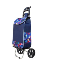 Folding Shopping Trolley with Detachable Waterproof Bag, Lightweight Metal Frame and Large Wheels (Color #3)