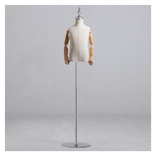Adjustable 8YearOld Child Mannequin Torso with Heavy Metal Base and FabricFriendly Surface for Sewing Display