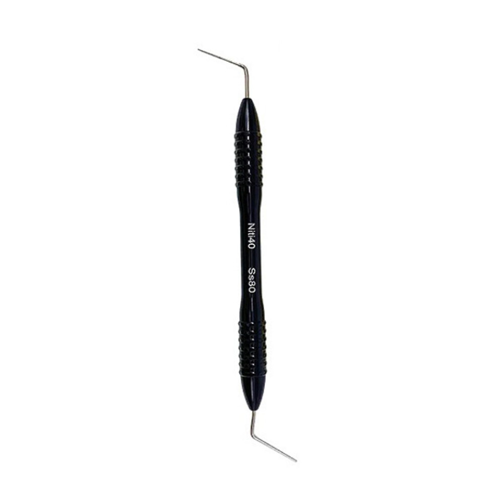 Black Double Ended Dental Root Canal Plugger Nickel Titanium Endodontic Plugger With NonâSlip Grip