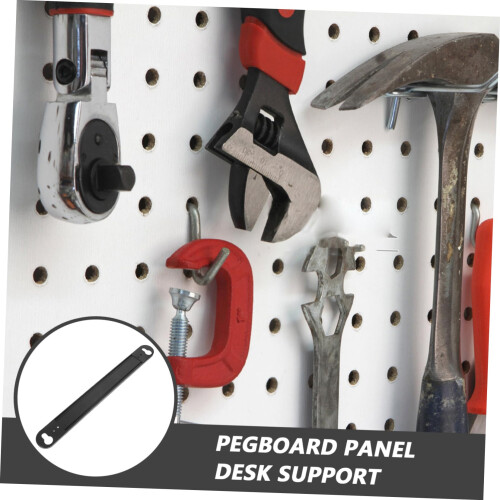 Pegboard Accessories Durable Plastic Support Bracket for Wall Mount Tool Organization Black Finish 1
