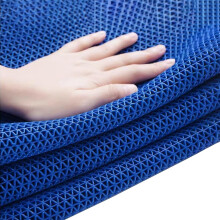 PVC Drainage Mat NonSlip Floor Mat 90x150cm Blue, SlipResistant Fast Drainage for Pool Bathroom Kitchen