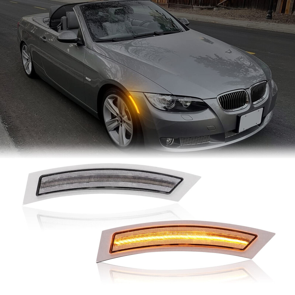 Led Side Marker And Front Bumper Reflector Lights Ip67 Ultrabright For Bmw E92 E93 20072013 328I 335I 9113335657649