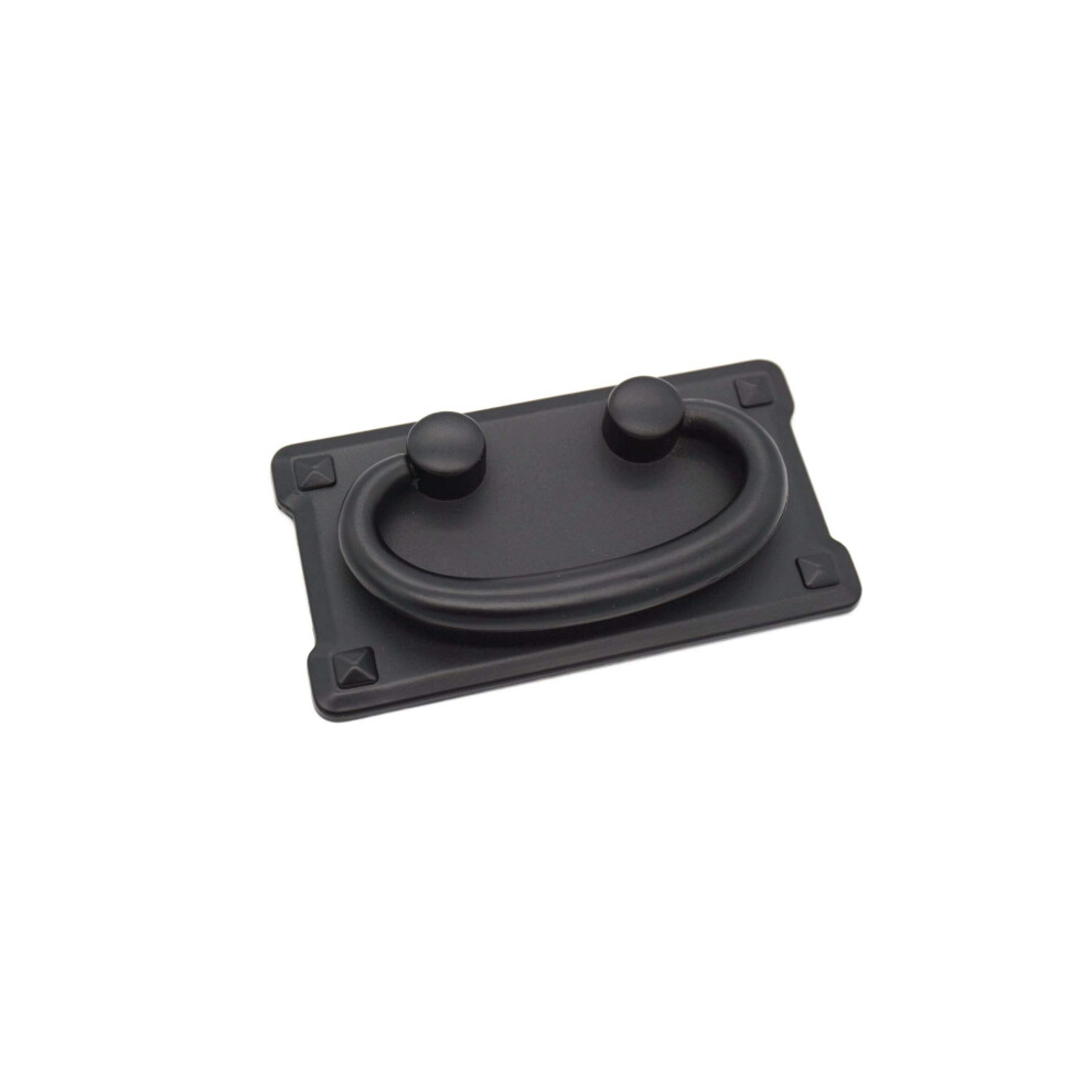 Flat Black Cabinet Pull Handle, Mission Style Drawer Pulls, Durable Antique Zinc Alloy Hardware 9113335657939