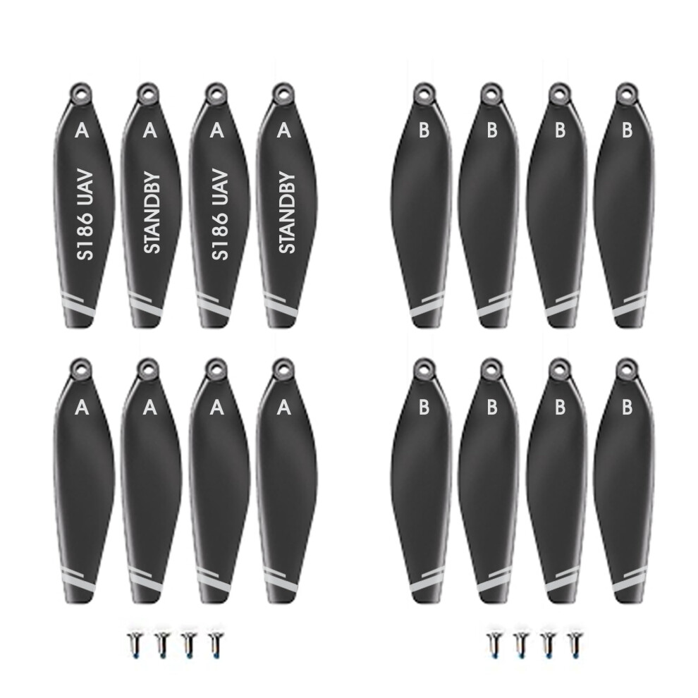 Drone Propellers For S186 Replacement, Foldable Low Noise Quick Release Blades For Stable Flight 9113335658066