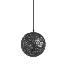 Modern Rattan Globe Ceiling Pendant Light with Cream Wicker Shade for Dining Room Decor