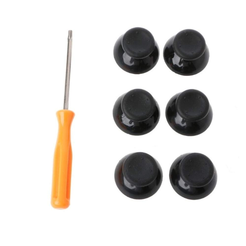 Thumb Sticks Caps With T8 Screwdriver For Precise Joystick For Xbox 360 Controller (6 Pack, ) Black 9070919867866