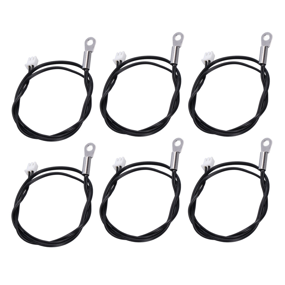 10Pcs NTC Thermistor Temperature Sensor Probe 20K 500mm with Cold Pressed Terminal