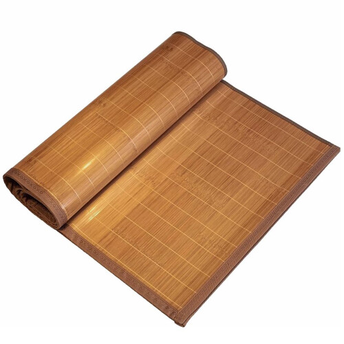 Cooling Mattress Single Size with Breathable Foldable Bamboo Surface for Summer Dormitory 100x190cm