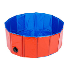 Dog Swimming Pool Foldable PVC Pet Paddling Pool with Quick Drainage and NonSlip Bottom for Outdoor Use