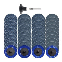 2 Inch Zirconia Quick Change Sanding Discs R Type 120 Grit for Metal Grinding Rust Paint Removal