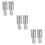 6pcs Metal Threaded Pole Tips Replacement Handle Ends for Brooms Mops and Cleaning Tools Durable Secure Fit 1