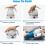 600ML Portable Camping Kettle, Foldable Kettle, Mini Silicone Electric Kettle for Camping -Blue 3