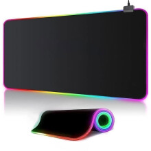 XXL RGB Gaming Mouse Pad (800 x 300 mm), 14 LED Lighting Effects, Non-slip, for Computer Gaming