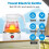 600ML Portable Camping Kettle, Foldable Kettle, Mini Silicone Electric Kettle for Camping -Blue 2