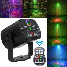 60 LED RGB Stage Lights Laser Projector Christmas Party KTV DJ Disco Lights EU Jes23188