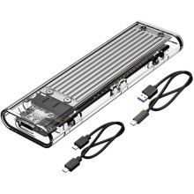 ORICO NVME M.2 to Type-C USB3.1 Gen2 10Gbps Transparent External Hard Drive Adapter Enclosure for 2280 PCI-E Hard Drive