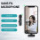 JESWO Wireless Lavalier Microphone with Noise Cancelling, Compatible with Android and iOS 2