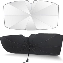 Sonnenschutz für die Windschutzscheibe – PRUMYA – 57 x 31 Zoll – 360 drehbar – faltbar – UV-Schutz
