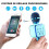 PIMPIMSKY Wireless Bluetooth Karaoke Microphone with Stereo Speaker DS878 - Blue 2