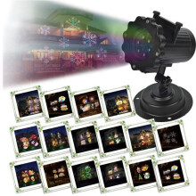 16 Patterns Waterproof LED Lawn Light Landscape Projection Light Christmas Decoration