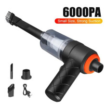 6000PA Powerful Cordless Car Vacuum Cleaner - Car Vacuum Cleaner - With 3 Nozzles
