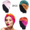Night Cap,Double Layer Knotted Sleep Caps,Satin Shower Cap,Stretchable Night Cap,Sleep Hat(3pcs) 1