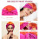 Night Cap,Double Layer Knotted Sleep Caps,Satin Shower Cap,Stretchable Night Cap,Sleep Hat(3pcs) 2