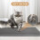Double Layer Foldable Detachable Cat Litter Mat Grey, 5040CM 3