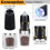 Kimjo Electric Salt and Pepper Mill Adjustable Gravity - Ανοξείδωτο ατσάλι με φως LED - Σετ 2 2