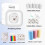 Mini Sticker Printer, Portable Wireless Bluetooth Thermal Printer, White Inkless Pocket Printer (Package B) 1