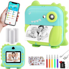 Παιδική φωτογραφική μηχανή Instant Print HD 1200W USB Επαναφορτιζόμενη Ιδανικό δώρο