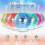 Rotating Disco Ball Diffuser with 7 Lighting Modes Ideal for Parties Multiple Colors LARGEIGHT 3
