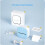 Mini Portable Thermal Printer, Wireless Bluetooth Inkless Sticker Printer and Printing Paper - All B 6
