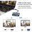 Type C to VGA + HDMI + USB3.0 + PD100W Charging 4 in 1 Adapter - Same Display - Grey 3