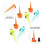 7pcs Automatic Drip Irrigation System Kit, Adjustable Speed Watering Device, Suitable for Watering 3