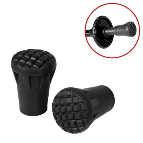 Nordic Walking Pole Tips Rubber Replacement Tips for Hiking Poles Fits Most Poles 2