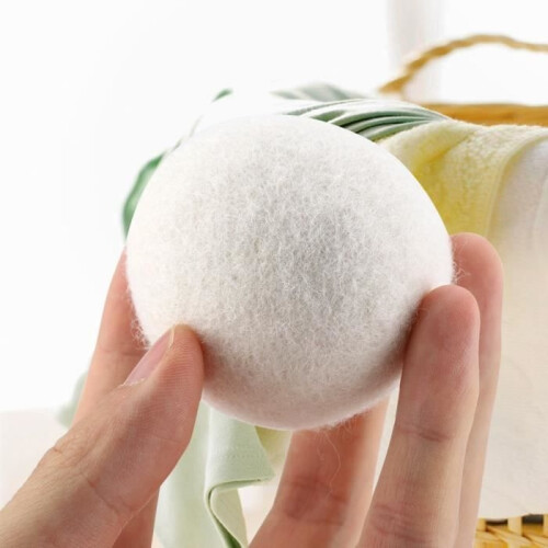 6pcs 6cm Natural Wool Dryer Balls Water Absorption Eliminates Static Laundry Replacement-CHD 2