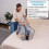 4 Pack Extra Large Heavy Duty Moving Bags with Backpack Straps, Reusable, Durable (Clear, 4 Pack) 4