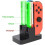 Controller Charger Compatible with Nintendo Switch, Charging Station Compatible with JoyCon with LED Indication, Charging Stand 3